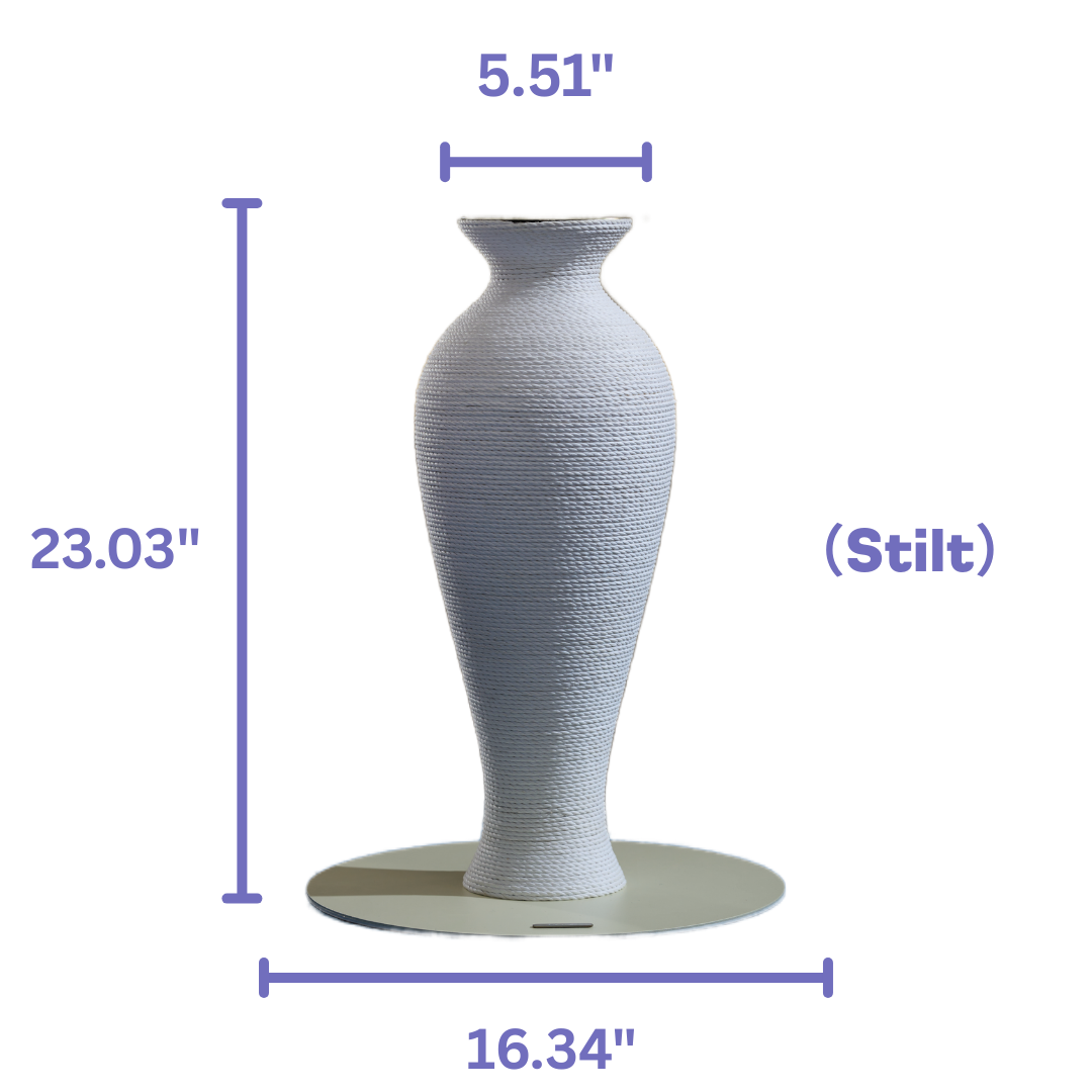 Stilt Vase Scratcher White
