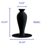 Stilt Vase Scratcher Black