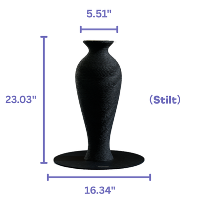 Stilt Vase Scratcher|Black