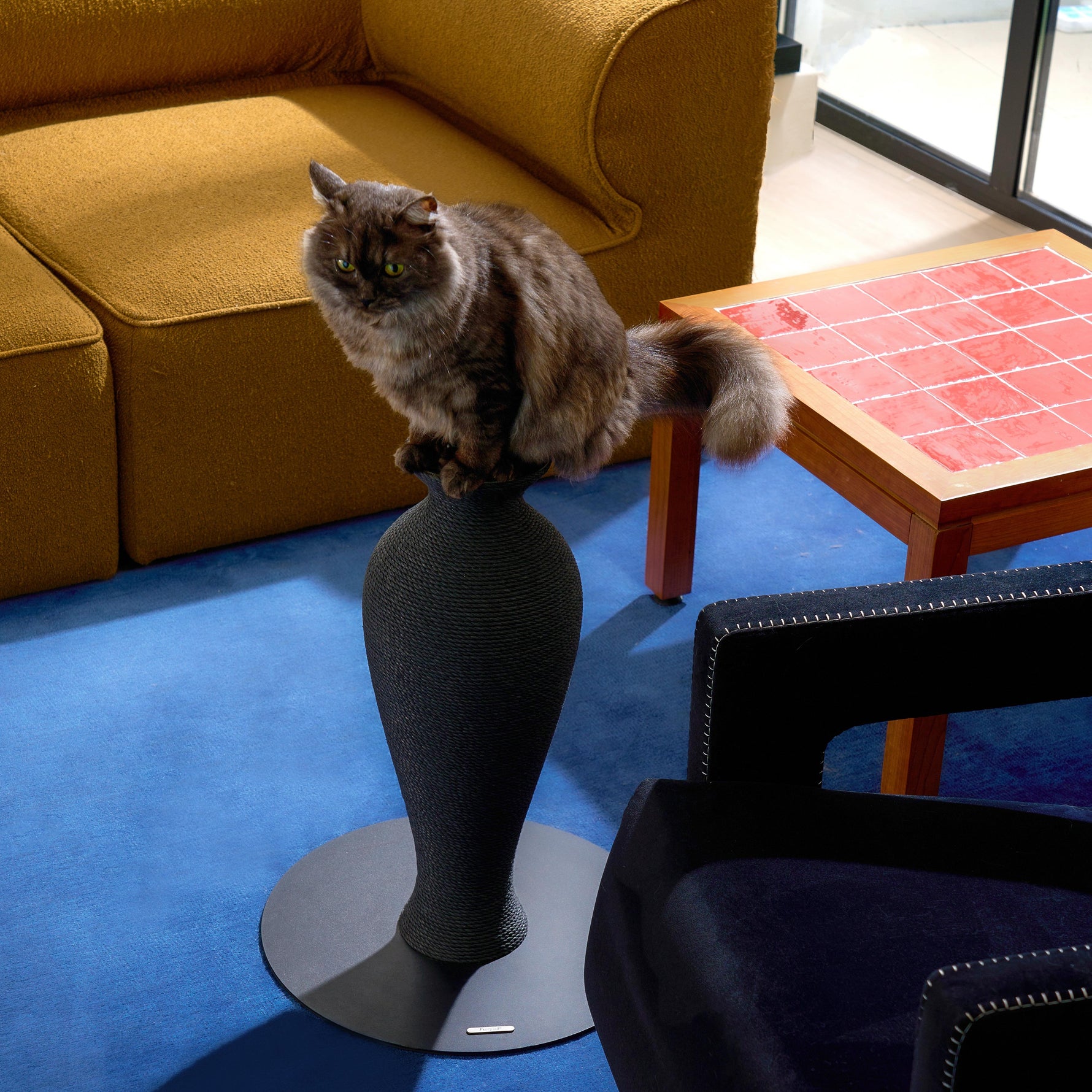 Stilt Vase Scratcher Black