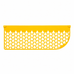 Yellow perforated litter filter panel for tofu litter