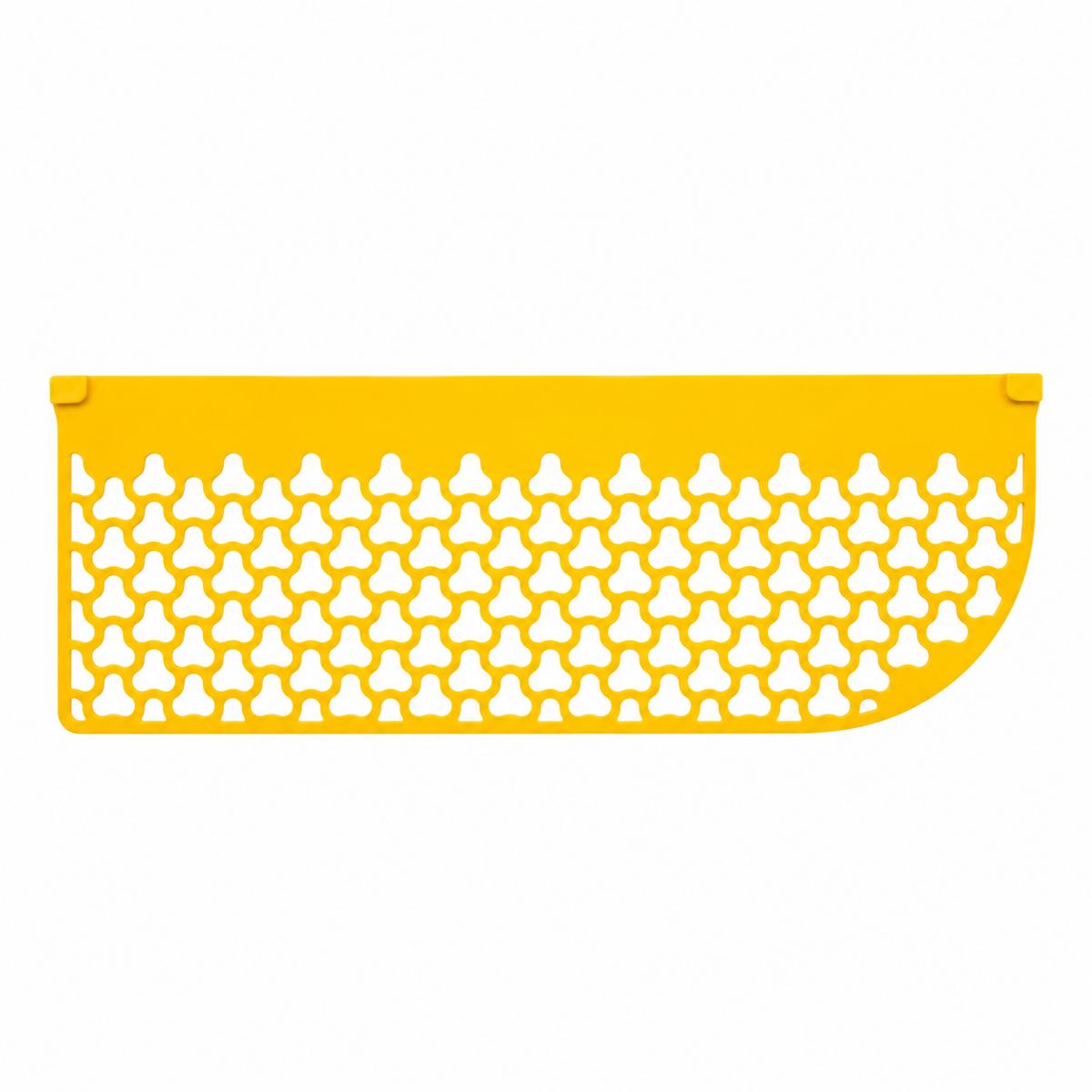 Yellow perforated litter filter panel for tofu litter